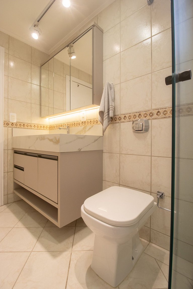 AMR15 - Quadra Mar, 3 Dorm Climatizados, Garagem