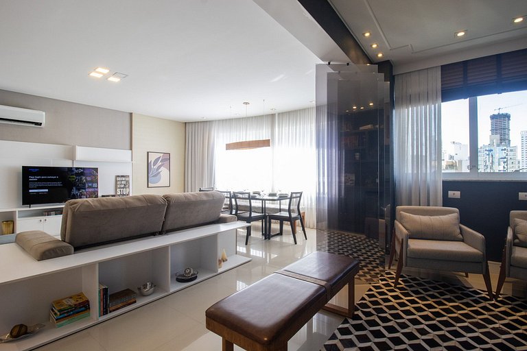 CDP132 - 3 Suítes, Climatizado, TV Smart, 3 Vagas