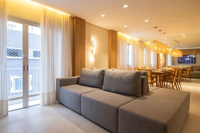 LID31 - Moderno, 3 Dorm, Climatizado, Quadra Mar