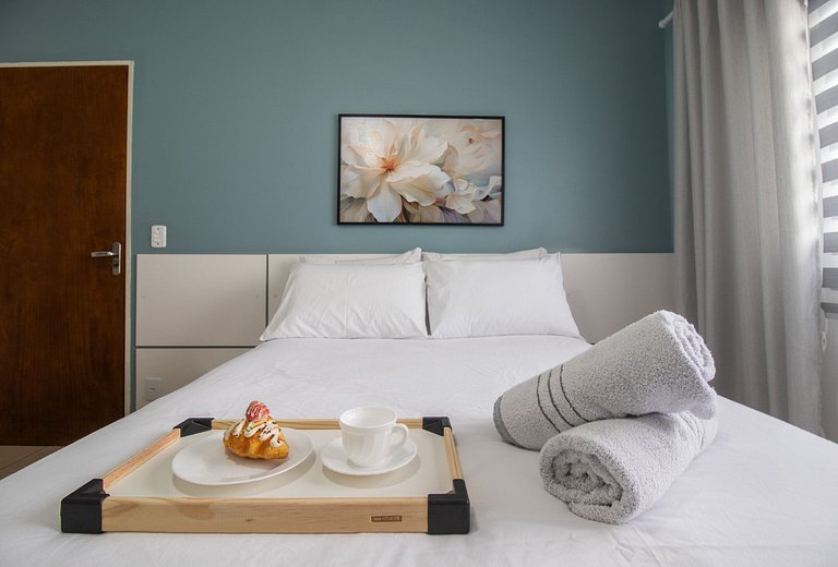 CNT92 - 3 Dorm, Av. Central, TV Smart, Wi-Fi