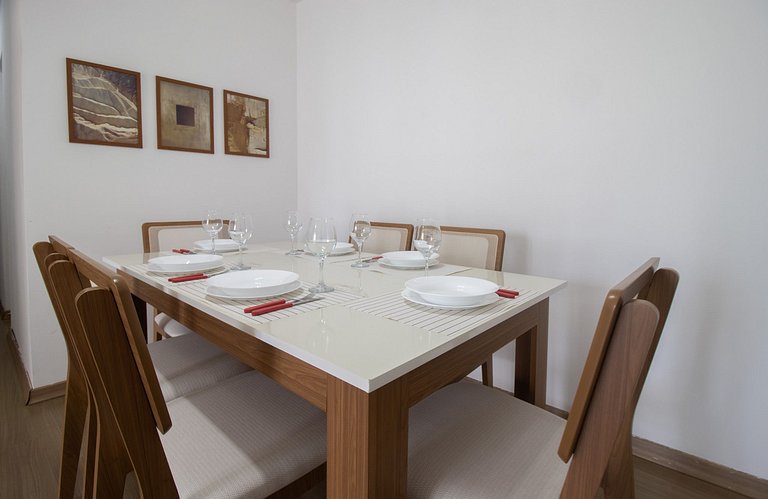 CNT92 - 3 Dorm, Av. Central, TV Smart, Wi-Fi