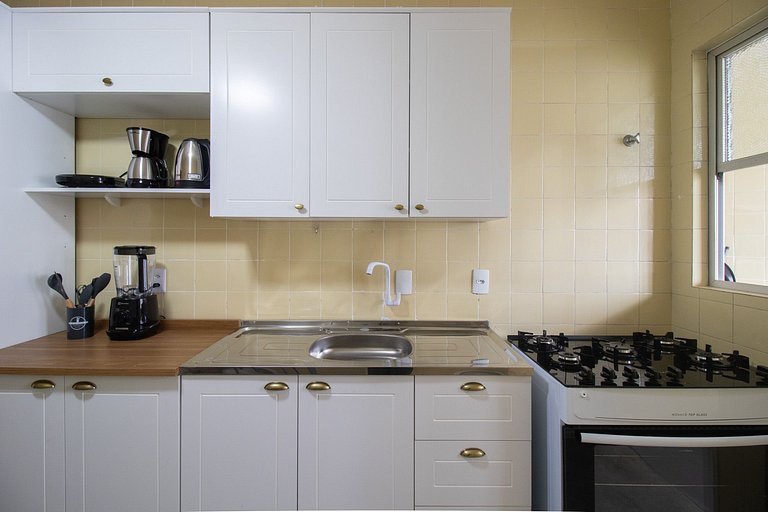 CNT92 - 3 Dorm, Av. Central, TV Smart, Wi-Fi