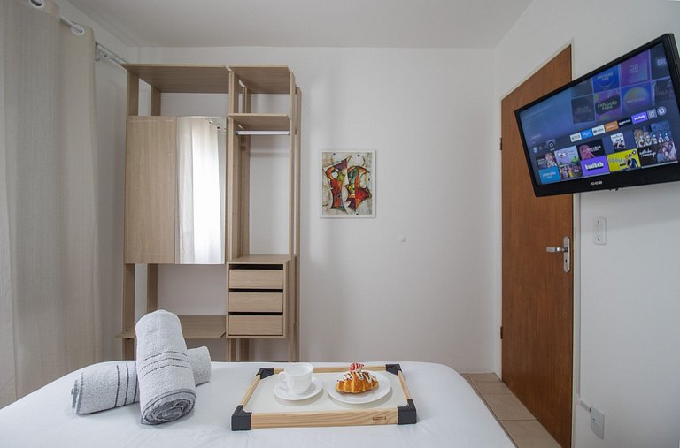 CNT92 - 3 Dorm, Av. Central, TV Smart, Wi-Fi