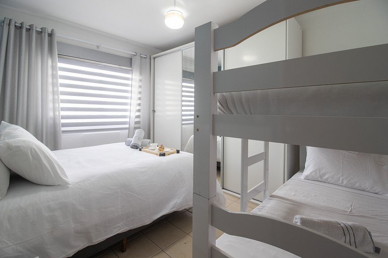 CNT92 - 3 Dorm, Av. Central, TV Smart, Wi-Fi