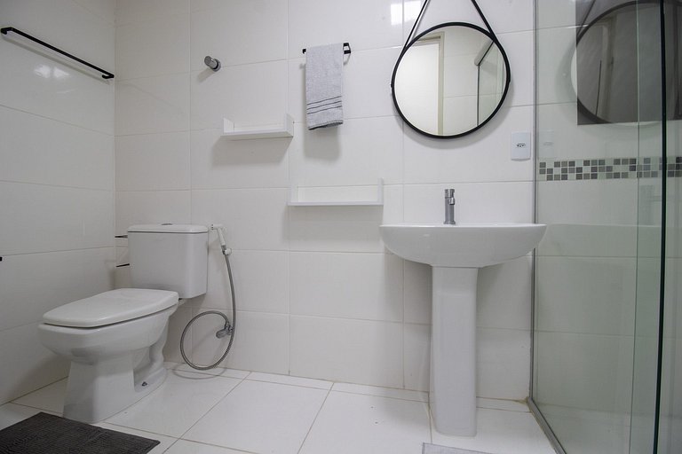 CNT92 - 3 Dorm, Av. Central, TV Smart, Wi-Fi