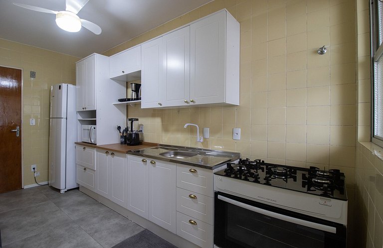 CNT92 - 3 Dorm, Av. Central, TV Smart, Wi-Fi