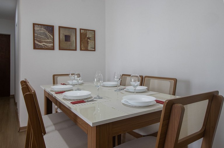 CNT92 - 3 Dorm, Av. Central, TV Smart, Wi-Fi