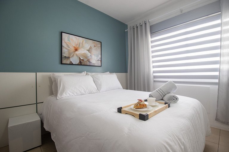 CNT92 - 3 Dorm, Av. Central, TV Smart, Wi-Fi